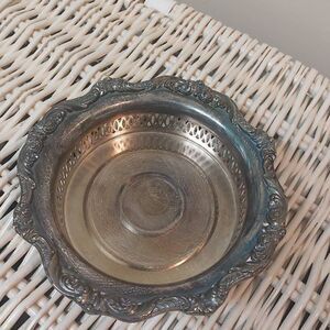 Poole Old English  Silver-plate Wine  Holder Vintage